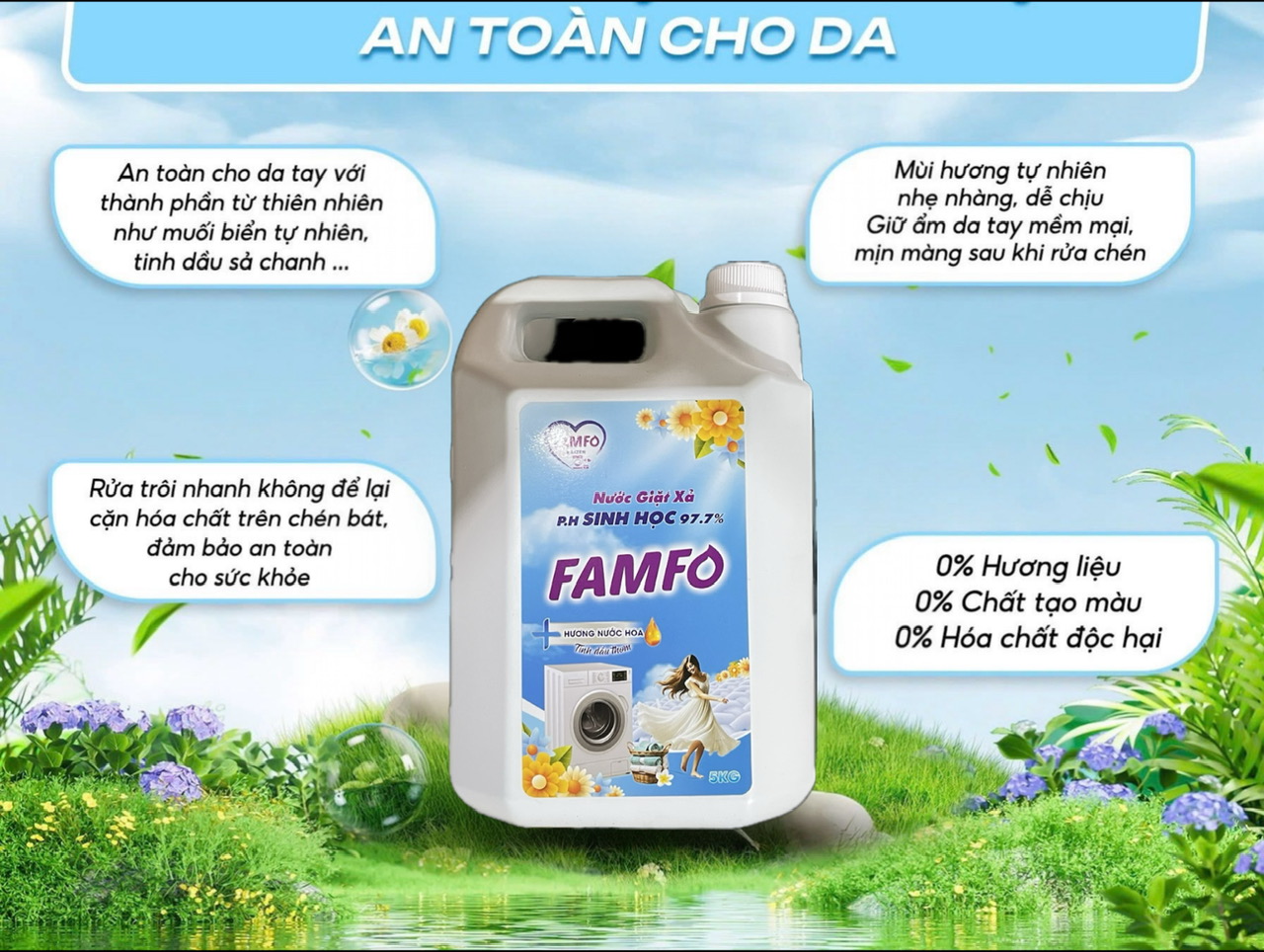 nước giặt xả 5kg